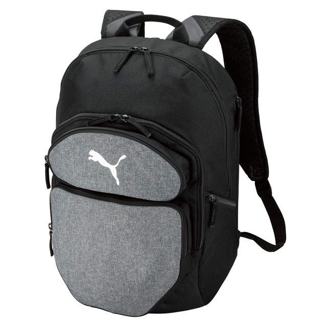 プーマ サッカー フットサル TEAMFIMAL チームファイナル バックパック 約45L リュック バッグ かばん ブラック グレー シューズ収納 遠征 部活 090734-02