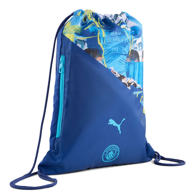プーマ サッカー フットサル MCFC FTBLNRGY マンチェスターシティFC ジムサック 約17L リュック かばん バッグ ブルー 091100-75