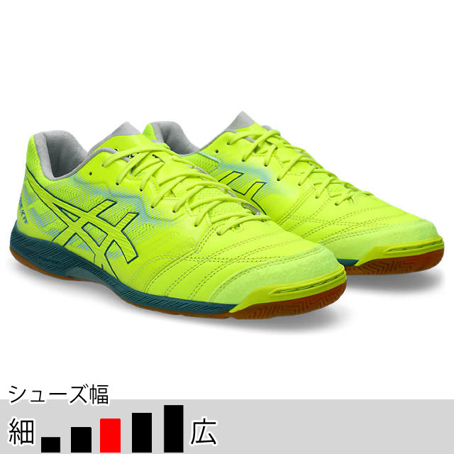  アシックス フットサル インドアシューズ デスタッキ K FF （DESTAQUE K FF） イエロー 屋内シューズ （asics2025Q1） 1111A217-750　※feb