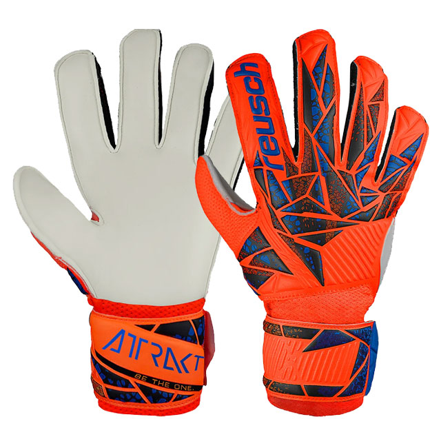 ロイシュ サッカー キーパーグローブ アトラクト ソリッド ジュニア ゴールキーパー用品 手袋 オレンジ reusch 5462515-2210
