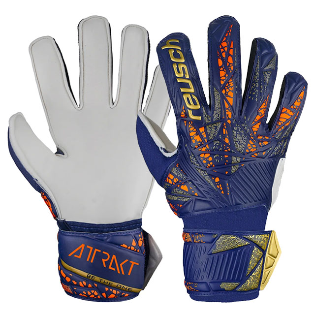 ロイシュ サッカー キーパーグローブ アトラクト ソリッド ジュニア ゴールキーパー用品 手袋 ブルー reusch 5462515-4410