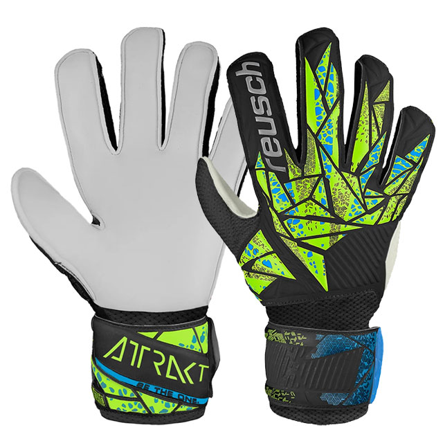 ロイシュ サッカー キーパーグローブ アトラクト ソリッド ジュニア ゴールキーパー用品 手袋 ブルー reusch 5462515-7411
