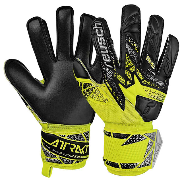 ロイシュ サッカー キーパーグローブ ジュニア アトラクト シルバー ゴールキーパー用品 セイフティイエロー reusch 5562215-2025