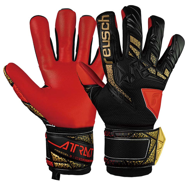 ロイシュ サッカー キーパーグローブ ジュニア アトラクト フリーゲル シルバー ゴールキーパー用品 ブラック レッド reusch 5562235-7075