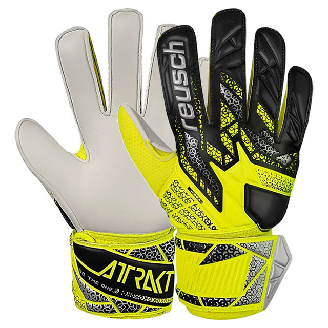 ロイシュ サッカー キーパーグローブ アトラクト ソリッド ジュニア セイフティイエロー ゴールキーパー用品 【reusch】 5562515-2014