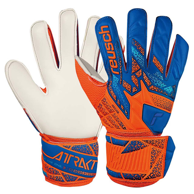 ロイシュ サッカー キーパーグローブ ジュニア アトラクト ソリッド ショッキングオレンジ ゴールキーパー用品 reusch 5562515-2290