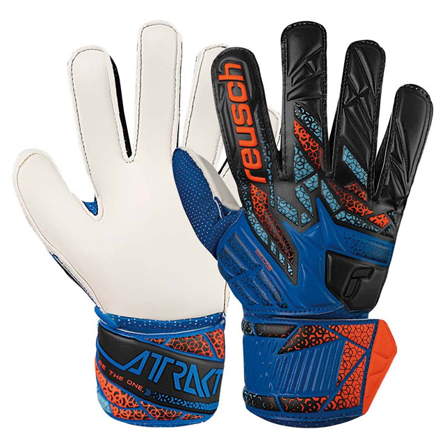 ロイシュ サッカー キーパーグローブ ジュニア アトラクト ソリッド エレクトリックブルー ゴールキーパー用品 eusch 5562515-4467