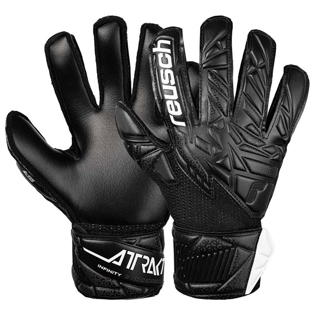 ロイシュ サッカー キーパーグローブ ジュニア アトラクト インフィニティ ブラック ゴールキーパー用品 reusch 5562715-7700