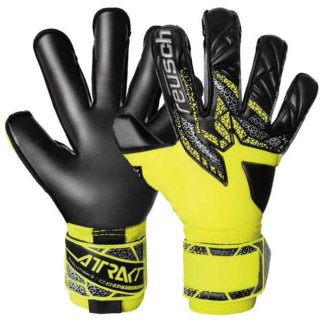 ロイシュ サッカー キーパーグローブ アトラクト ゴールドX エボリューション セイフティイエロー ゴールキーパー用品 reusch 5570964-2025