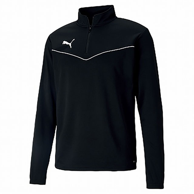 プーマ サッカー フットサル トレーニングウェア TEAMRISE 1/4 ジップトップ ブラック 657643-03