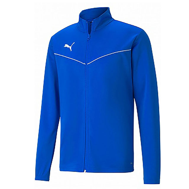 プーマ サッカー フットサル TEAMRISE トレーニングジャケット フルジップ ジップアップ ブルー 657647-02 ※返品・交換・キャンセル不可