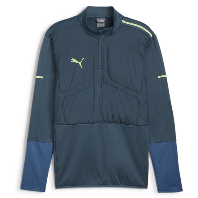 プーマ サッカー フットサル INDIVIDUALWINTERIZED 1/4ジップトップ 保温 防風 グレースキー 659850-02 ※返品・交換・キャンセル不可