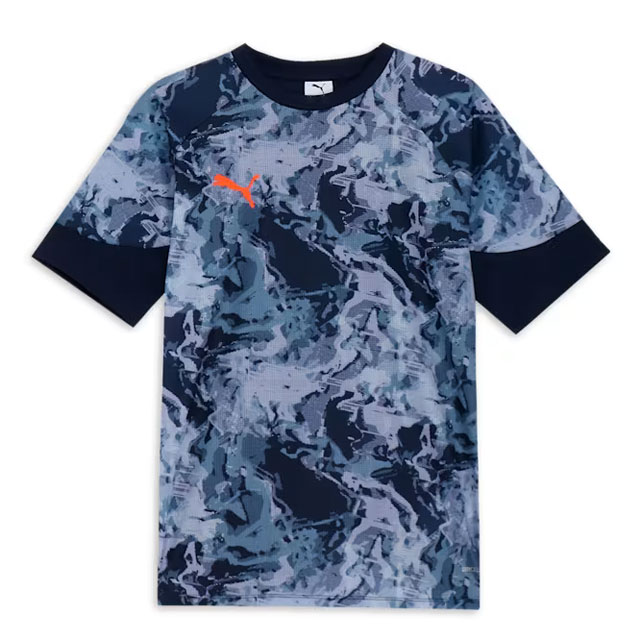プーマ サッカー フットサル トレーニングウェア INDIVIDUAL PUMAFTBL プロ AOP 半袖 シャツ プーマネイビー 660124-06