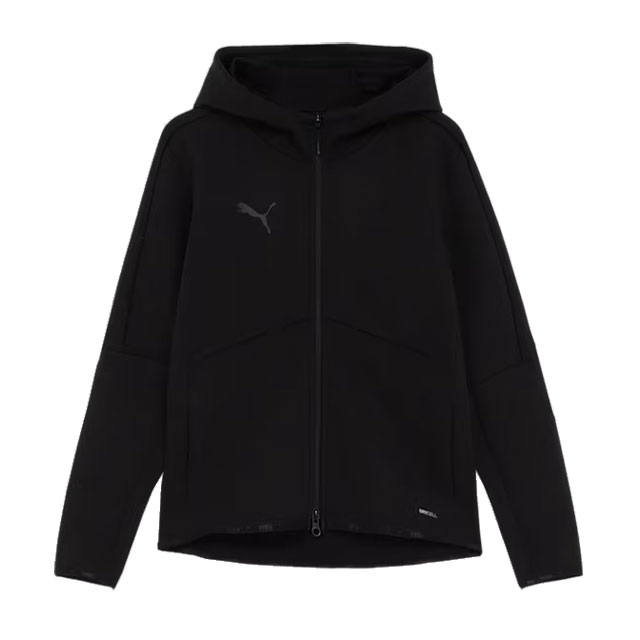 プーマ サッカー フットサル スポーツウェア PUMAFTBL TRAVEL フーデッドスウェット ジャケット プーマブラック ジップパーカー 660131-03