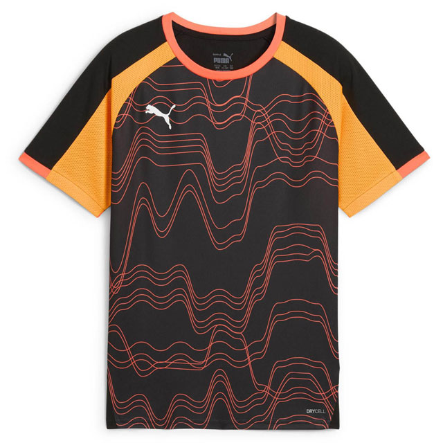 プーマ サッカー フットサル ジュニア INDIVIDUALLIGA グラフィックシャツ 半袖シャツ SS JR Tシャツ プーマブラック 660185-07