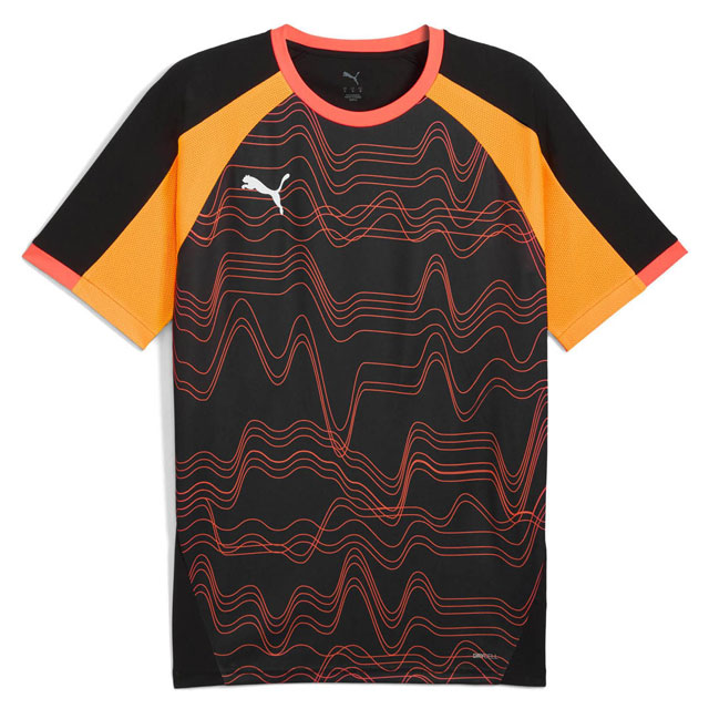 プーマ サッカー フットサル INDIVIDUALLIGA グラフィック SS 半袖シャツ プラクティスシャツ Tシャツ プーマブラック 660186-07