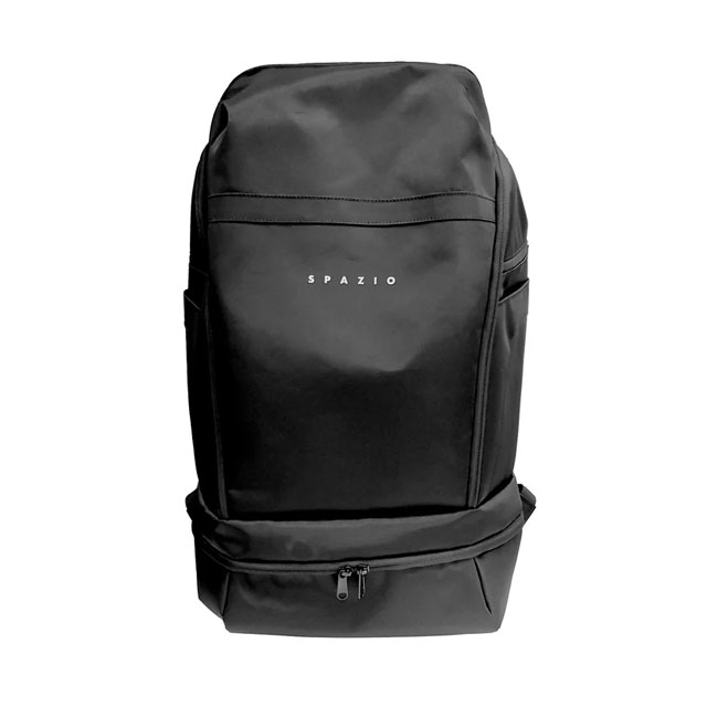 スパッツィオ サッカー フットサル かばん バッグ バックパック ブラック 約37L 大容量 シューズ収納ポケット付き （SPAZIO2025SS） BG0126-2 ※返品・交換・キャンセル不可商品