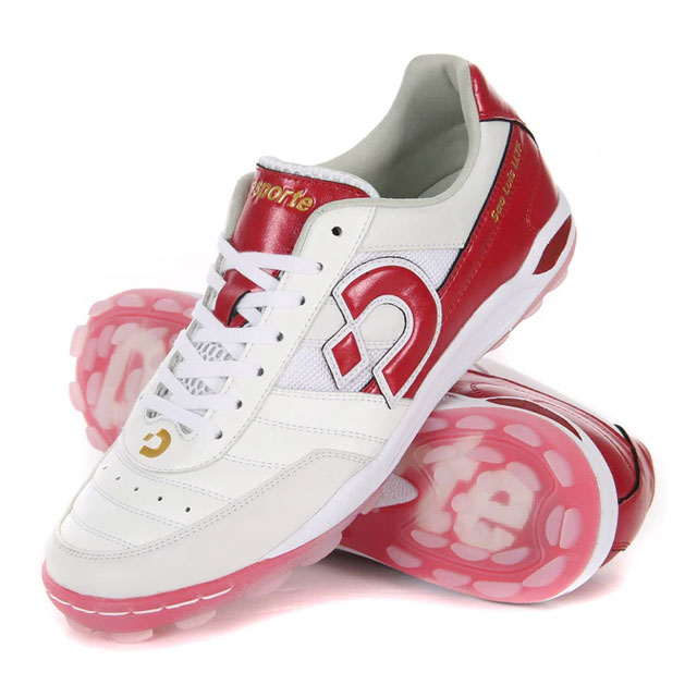 デスポルチ フットサル ターフシューズ サンルイス LL TF LTD ホワイト ディープレッド 人工芝 DS2046-PWHTDR ※返品・交換・キャンセル不可商品