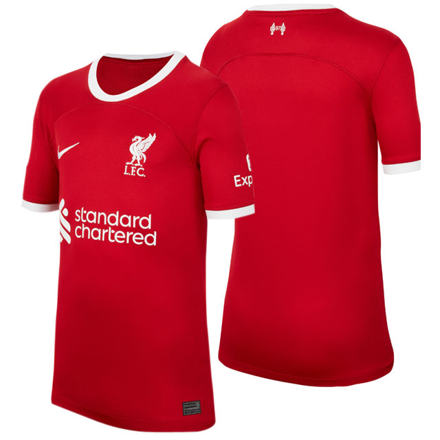 24％OFF！ ナイキ サッカー レプリカユニフォーム ジュニア リバプール FC 23-24 スタジアム ホーム レッド 【NIKE2023SS】 DX2766-688