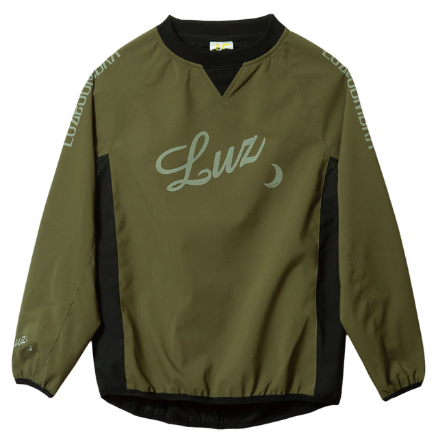 LUZeSOMBRA/ルースイソンブラ サッカー フットサル トレーニングウェア ジュニア Jr STRETCH TAFTA MESH PULLOVER TOP F2021108-KHK
