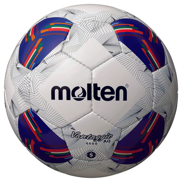 モルテン サッカーボール AFCアジア予選 2026最終予選 公式試合球レプリカボール ヴァンタッジオ AQ4000 5号球 ホワイト ブルー 手縫い 検定球 F5N4000-AA
