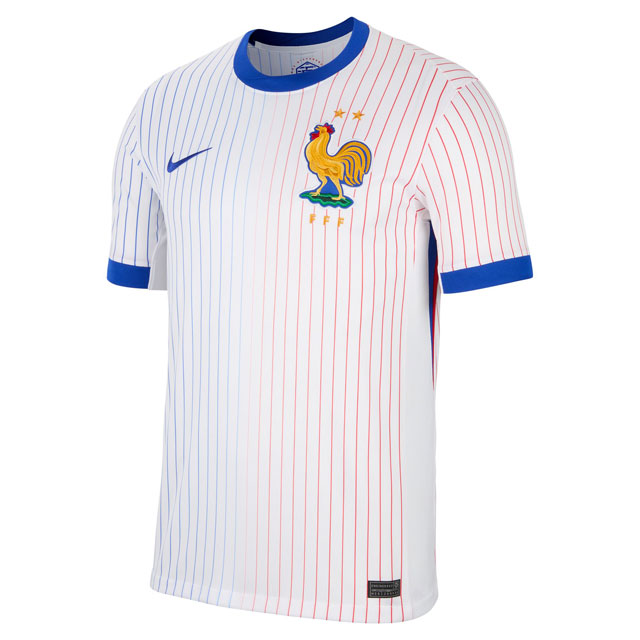 29％OFF！ ナイキ サッカー レプリカユニフォーム フランス代表 FFF 24 スタジアムジャージー SS アウェイ ホワイト 【NIKE2024SU】 FJ4273-100
