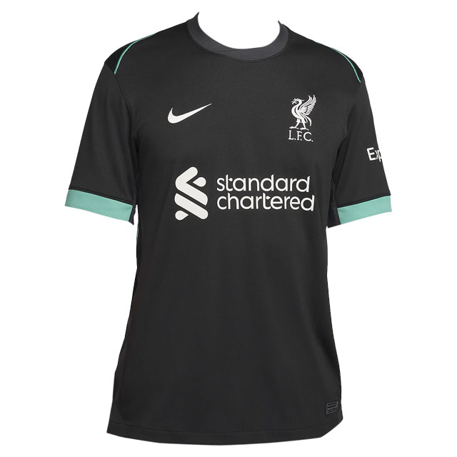 ナイキ サッカー レプリカウェア リバプール FC 24-25 スタジアム アウェイ レプリカユニフォーム ブラック 【NIKE2024FW】 FN8780-322