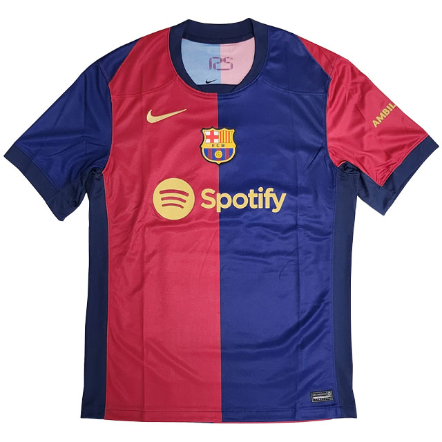 ナイキ サッカー レプリカウェア FC バルセロナ FCB 24-25 ホーム レプリカユニフォーム 半袖 スタジアムジャージ 【NIKE2024SU】 FN8797-456
