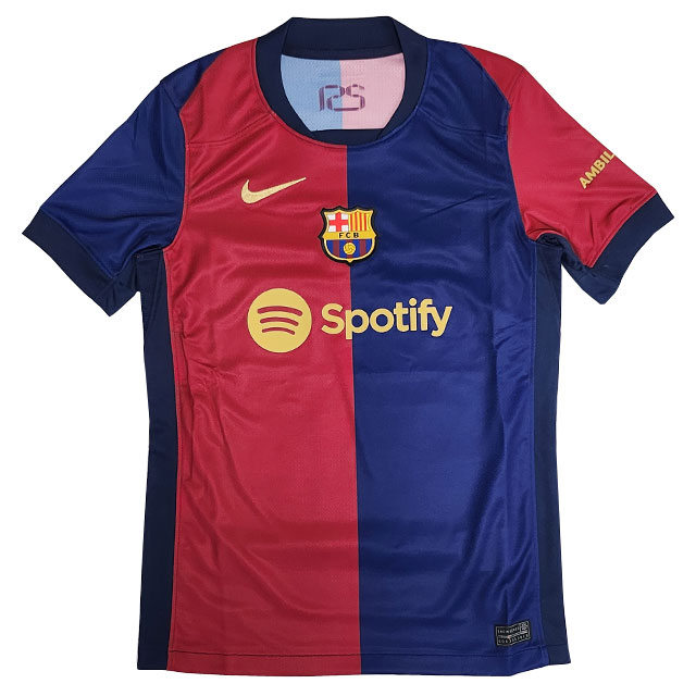 ナイキ サッカー レプリカウェア FC バルセロナ FCB 24-25 ホーム レプリカユニフォーム 半袖 ジュニア 【NIKE2024SU】 FN9153-456