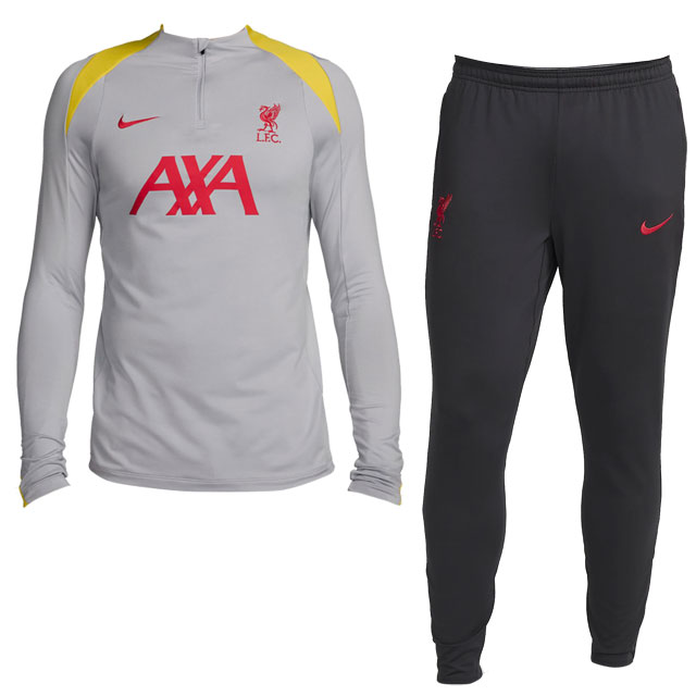 29％OFF！ ナイキ レプリカウェア リバプール FC Dri-FIT ストライク サード ドリルトップ パンツ ライトスモークグレー 上下セット トレーニングウェア FQ2624-FQ2454-078