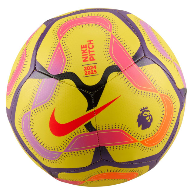 ナイキ サッカーボール プレミアリーグ ピッチ 5号球 イエロー 【NIKE2024Ball】 FZ3048-710-5