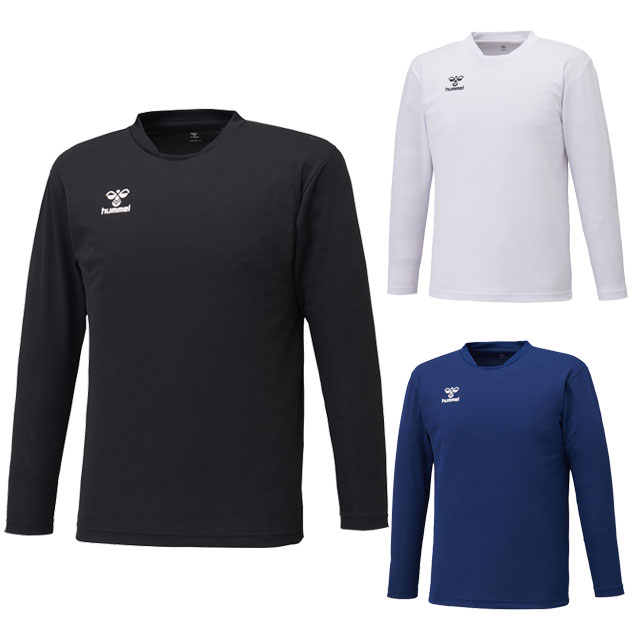 ヒュンメル サッカー フットサル チーム ロングTシャツ トレーニングウェア 長袖 プルオーバー 吸汗速乾 HAP7219