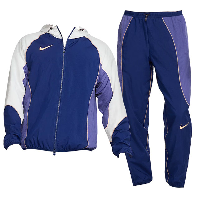 ナイキ サッカー フットサル STRK+ ストライクプラス フーデッドジャケット パンツ 上下セット ブルーボイド NIKE2025SS HJ3803-HJ3805-492