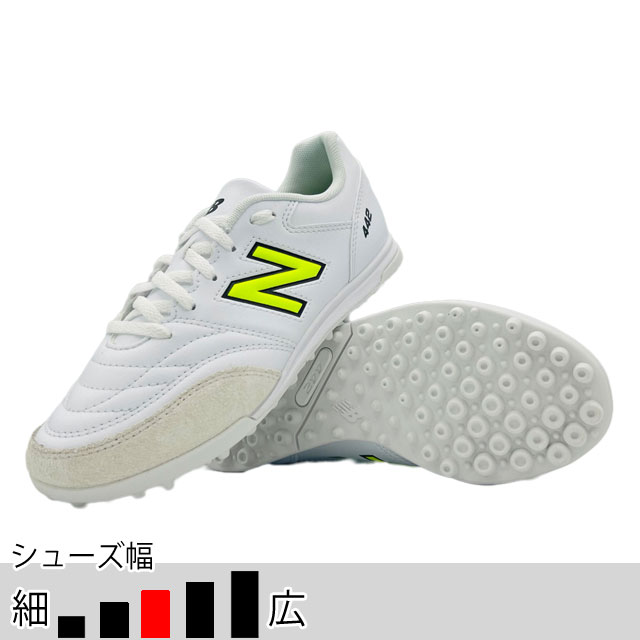 ニューバランス サッカー フットサル ターフシューズ  ジュニア 442 v2 アカデミー TF JNR ホワイト トレシュー （NewBalance2025Q1） JS43TIB2W