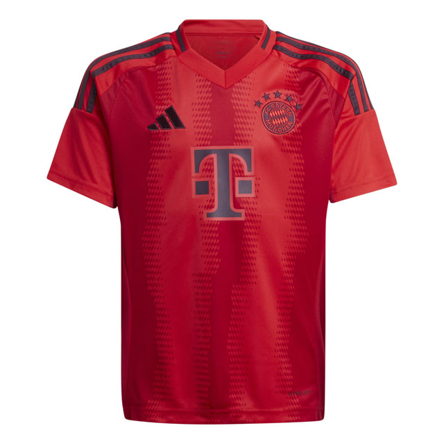アディダス サッカー レプリカユニフォーム ジュニア FCバイエルン 24-25 ホームユニフォーム キッズ レッド 半袖 【adidas2024SS】 JTB65-IT2249
