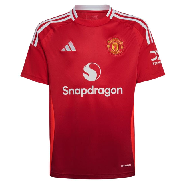 アディダス サッカー レプリカウェア マンチェスター・ユナイテッドFC 24/25 ホームユニフォーム 半袖 ジュニア adidas2024FW JTU96-IT1972
