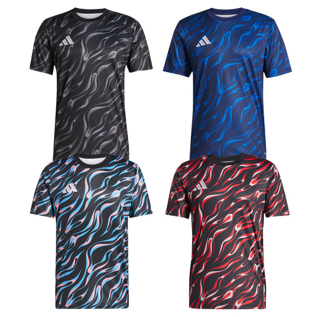 アディダス サッカー フットサル トレーニングウェア プラクティス グラフィック ジャージー 半袖 プラシャツ （adidas2025SS） JVV10