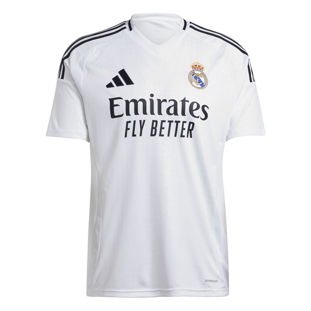 アディダス サッカー レプリカユニフォーム レアル・マドリード 24-25 ホーム レプリカユニフォーム ホワイト 半袖 【adidas2024AW】 KON98-IU5011