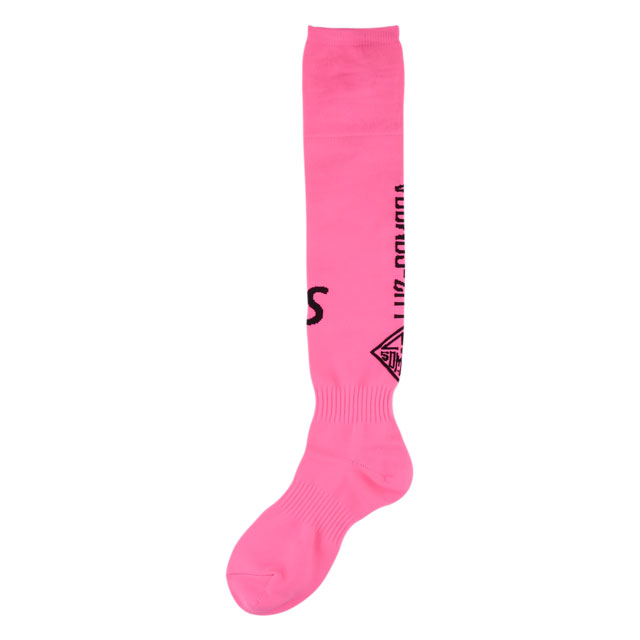 LUZeSOMBRA/ルースイソンブラ サッカー フットサル ソックス ストッキング LOGO PATTERN LONG SOX ネオンピンク 小物 アクセサリー L1221381-NEONPK