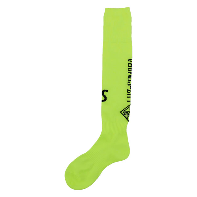LUZeSOMBRA/ルースイソンブラ サッカー フットサル ソックス ストッキング LOGO PATTERN LONG SOX ネオンイエロー 小物 アクセサリー L1221381-NEONYL
