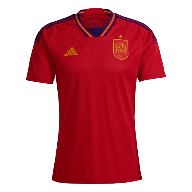 50％OFF！ 【アディダス】 サッカー スペイン代表 ホームレプリカユニフォーム レプリカウェア 半袖 【adidas2022FW】 QA253-HL1970 ※QATAR
