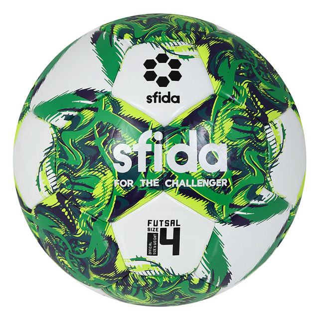スフィーダ フットサルボール INFINITO RIMBA Training 4号球 ホワイト グリーン SB23IR04-WHTGRN ※8692  返品・交換・キャンセル不可商品