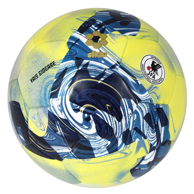 【スフィーダ】 サッカーボール VAIS GIOCARE イエロー ブルー 5号球 JFA検定球 サーマル製法 SB23VG02-YELBLU