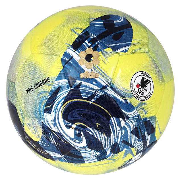 【スフィーダ】 サッカーボール VAIS GIOCARE JR 4号球 イエロー ブルー JFA検定球 サーマル製法 SB23VG03-YELBLU